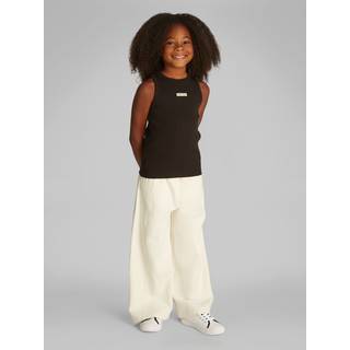 Ribbed Tank Top - Black - 4 years (104 cm)
