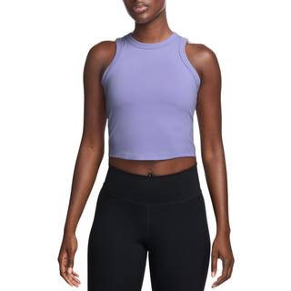 Kort Nike One Fitted Dri-FIT-tanktop til kvinder - lilla - XL (EU 48-50)
