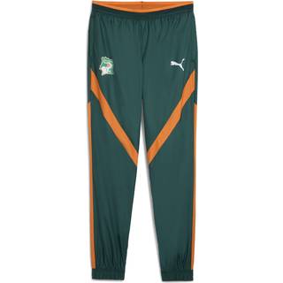 PUMA Ivory Coast 2025 Pre-match Woven Pants Men, Sport, Dark Myrtle/Rickie Orange, XS