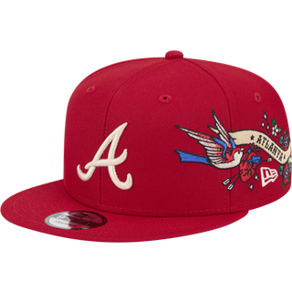Atlanta Braves City Art Red 9FIFTY Snapback Cap newera adult unisex Red newera adult unisex Red newera adult unisex Red newera adult unisex Red newera - Osfm