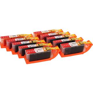 kompatibels sæt 10x printer patron til canon 570xl 571xl mg5700 mg5750 mg5751 mg5752 mg6850 mg6852 m