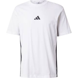 adidas 3 Stripes Single Jersey Tee T-shirt Herrer størrelse L farve hvid