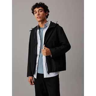 Tech Twill Hooded Jacket - Black - S