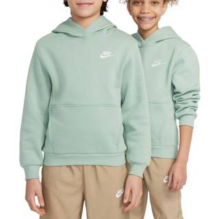 Nike Sportswear Club Fleece-pullover-hættetrøje til større børn - grøn - XS