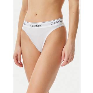 High Leg Tanga - Icon Cotton Modal - White - S