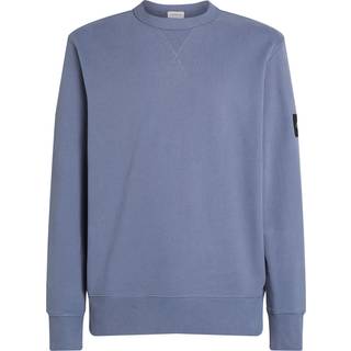 Cotton Terry Badge Sweatshirt - Grey - S