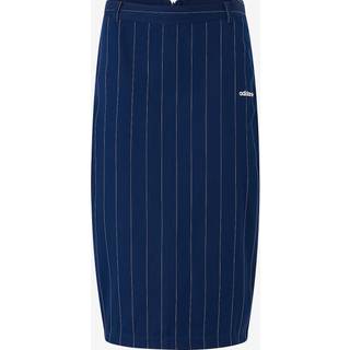 Pinstripe Pencil nederdel - Night Indigo / Off White - 28