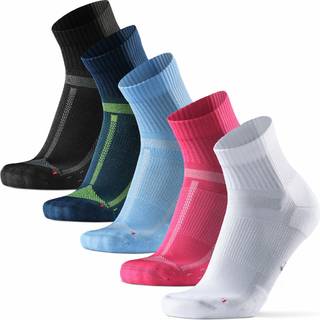 LONG-DISTANCE RUNNING SOCKS - Black/Grey | Blue/Yellow | Light Blue | Pink | White / 43-47 / 5-Pack