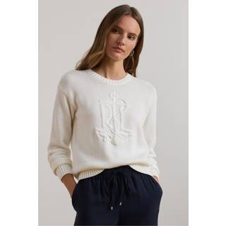 Lauren Ralph Lauren Riednee Tonal Anchor-Logo Strik TrøjeSmall