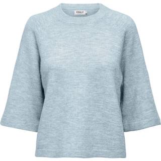 ONLY dame strik ONLSIMONI - Cashmere Blue MELANGE - XS