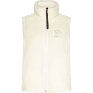 Didriksons Women's Kiana Vest Fleecevest Damer størrelse 42 farve hvid
