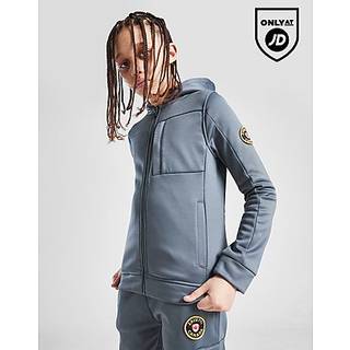 Zavetti Canada Firronino Brushed Poly Full Zip Hoodie Junior, Grey - 14-15Y