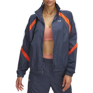 Under Armour Icon Crinkle Women's Track Jacket Downpour Gray / White / White L