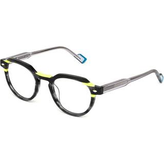 Sting VST529V 09T8 50 Briller Mænd Grå - Shiny Striped Grey Yellow Laminate - 50mm