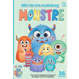 Min første malebog - monstre (På lager i butik)