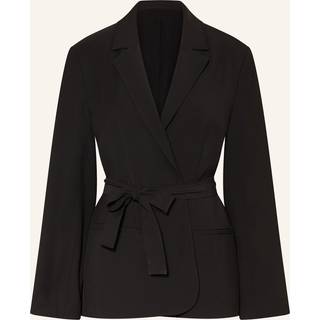 Travel Twill Belted Blazer - Black - 38