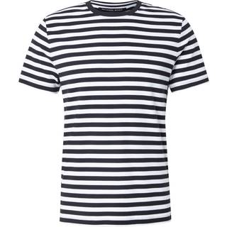 MK Striped Cotton T-Shirt - Black - Michael Kors