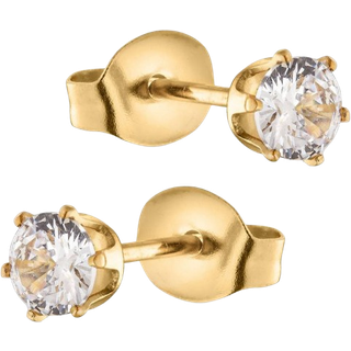 ANNEBRAUNER Princess 4mm Earrings Clear