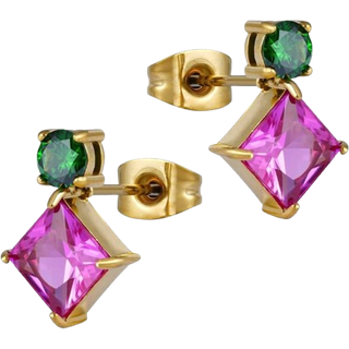 ANNEBRAUNER Princess Square Green/Rose