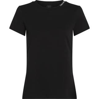 Slim Logo Collar T-shirt - Black - XXXL