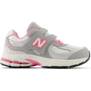 New Balance Børn 2002 HOOK & LOOP i Grå/Lyserød læder