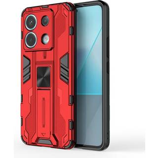 SKALO Xiaomi Redmi Note 13 Pro 5G Hybrid BIBERCAS Cover - Rød