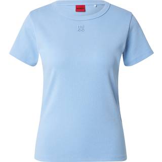 T-shirt i bomuldsblanding med broderet stablet logo