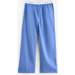 Cotton Poplin Pyjama Pants - Blue - M
