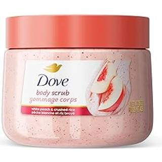 Dove White Peaches & Crushed Rice Body Scrub Exfoliates og dybt n?rer efter glat str?lende hud 15oz