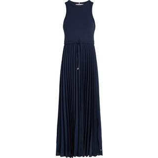 Pleat Sleeveless Midi Dress