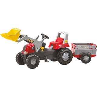 Junior Traktor med frontskov med RollyFarm Trailer