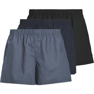 Jack & Jones 3pak loose fit boksershorts i blå nuancer til herre