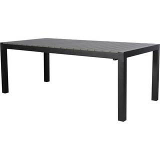 Ferl havebord, inkl. 1 tillægsplade 205/275 cm sort/grå.