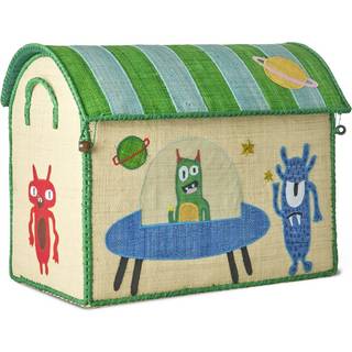 RICE Raffia Opbevaringshus - Monsters - Mellem