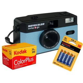 Novocolor 35mm Kompaktkamera blå