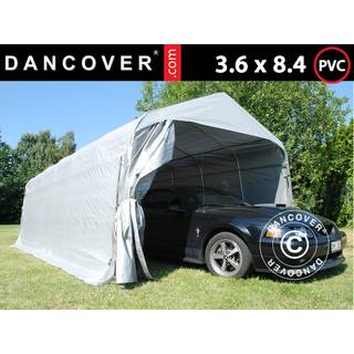 Garagetelt Opbevaringstelt PRO 3,6x8,4x2,68m PVC, Grå
