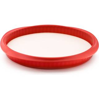 Lékué Lékué quiche tærteform med tallerken 28 cm Rød