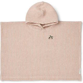 LIEWOOD Paco Badeponcho Stripe, Tuscany Rose/ Creme de la Creme, 1-2 år
