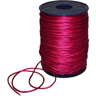 """" Morex Ribbon 1305 Nylon Satin Cord Ribbon 1/8 """" """" Af 144 yards Fuchsia 1/8 """" ""X 144 YD"" ""(1305/144-26)