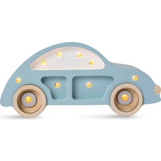 Little Lights Mini Lampe Bil, Retro Blue