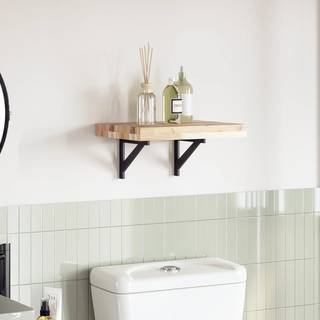 Bordplade Rektangulær Massivt Akacietræ - Naturlig (ubehandlet) / 40 x 30 x 4 cm