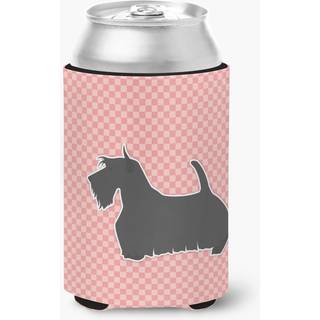 """" Caroline's Treasures Scottish Terrier Checkerboard Pink Can eller flaske Hugger BB3669cc kan hugger flerfarvet """"