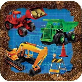 8-t?ller firkantet papir dessertplader under opf?relse