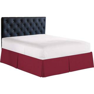 Elegant komfort 1500 trådantal rynke & fade resistent egyptisk kvalitetsseng nederdel/støv ruffle - plisseret skræddersyet 14 tommer drop konge b