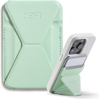 Moft Magnetic Wallet Stand kompatibel med iPhone 16/15/14/13/12 Series Angle Justering & MagSafe Kompatible Movas Telefonstativ Pebermynte