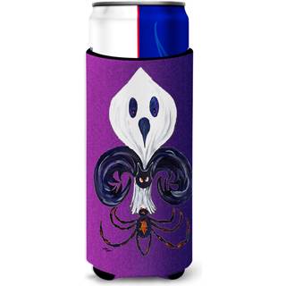 Fleur de lis Ghost Bat Spider Halloween Ultra Beverage Isolatorer til slanke d?ser 8608MUK