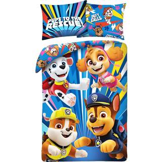 Paw Patrol: Sengesæt, bomuld - 140 x 200 cm