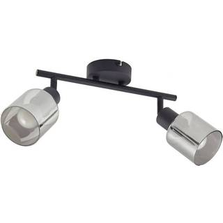 Lindby loftlampe Netty, 4 lyskilder, grå, glas