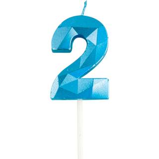 Lyseblå tallys 0 - 9