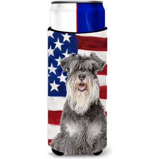 USA American Flag med Schnauzer Ultra Beverage Isolators til slanke dåser KJ1157MUK